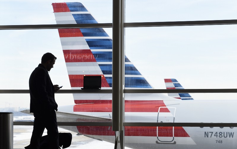 An American Airlines jet. CREDIT: AP PHOTO/SUSAN WALSH