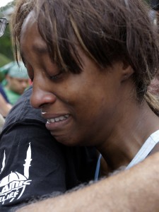 Diamond Reynolds, hours after the death of Philando Castile (AP Photo/Jim Mone)
