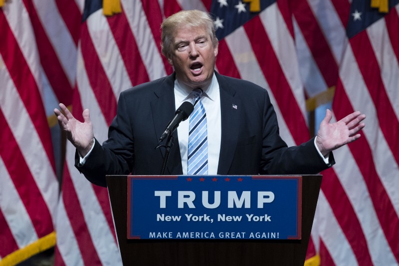 Republican presidential candidate Donald Trump. CREDIT: AP PHOTO/EVAN VUCCI