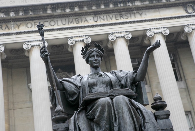 The statue of Alma Mater on the campus of Columbia University is seen Wednesday, Oct. 10, 2007. CREDIT: DIANE BONDAREFF, AP