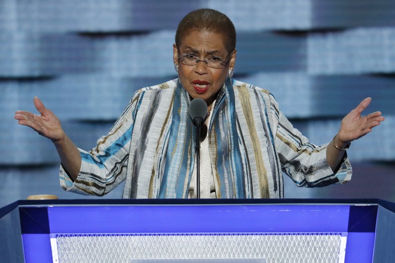 Rep. Eleanor Holmes Norton (D-DC) at the DNC. CREDIT: AP Photo/J. Scott Applewhite