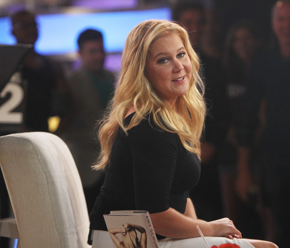 Amy Schumer at Good Morning America to talk about her new book The Girl with the Lower Back Tattoo in New York. August 16, 2016. CREDIT: RW/MediaPunch/IPX