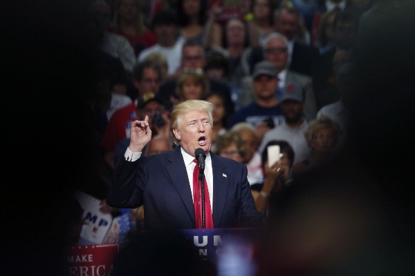 Republican presidential candidate Donald Trump. AP PHOTO/GERALD HERBERT