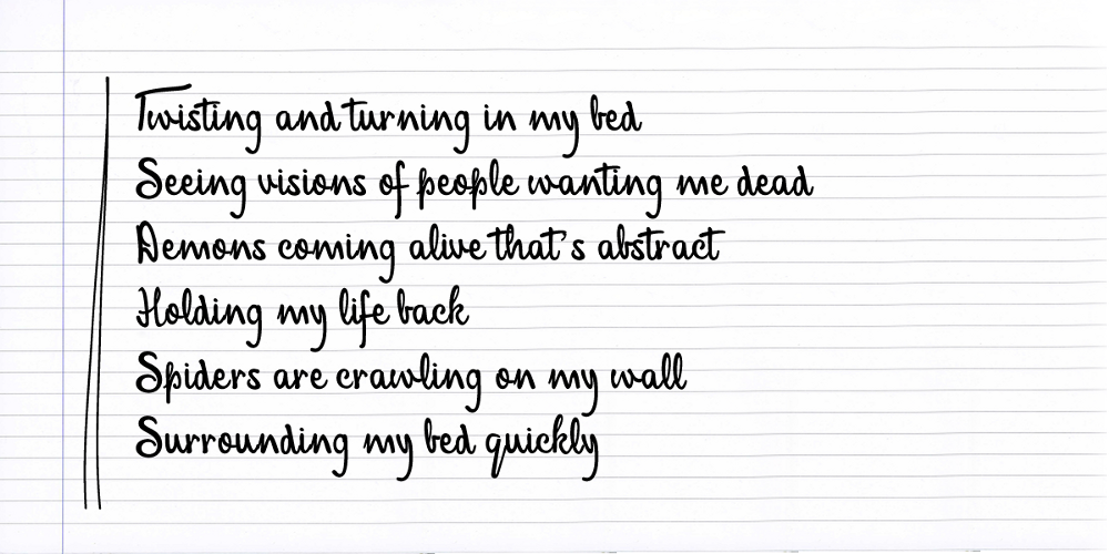 An excerpt from “Visions,” a poem by Alonzo Smith. CREDIT: LOST SOUL, ALONZO SMITH, DYLAN PETROHILOS, THINKPROGRESS