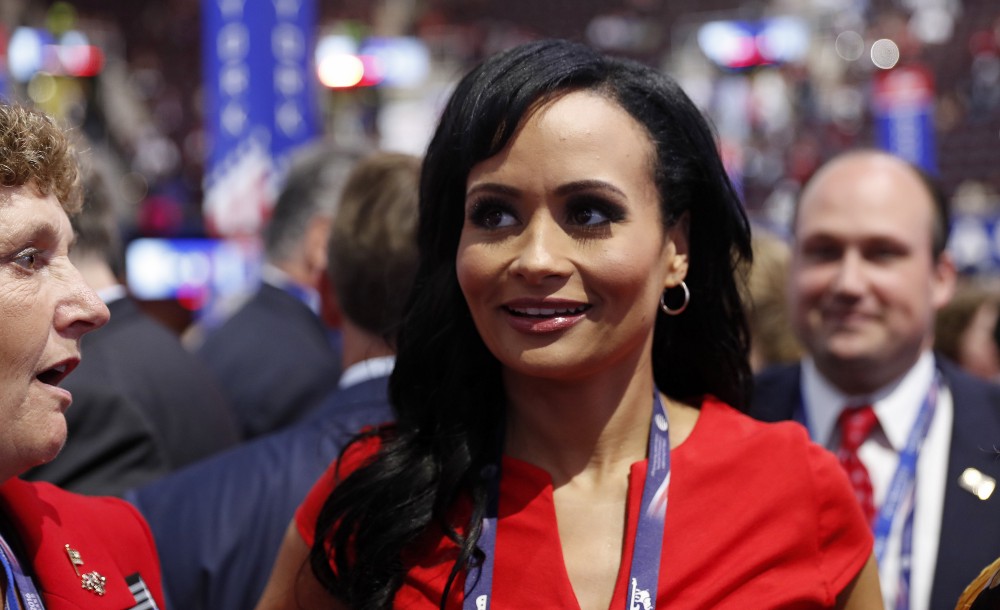 Katrina Pierson at the GOP convention CREDIT: AP PHOTO/CAROLYN KASTER