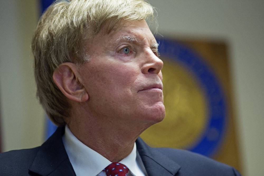 Former Ku Klux Klan leader David Duke at the Louisiana Secretary of State’s office in Baton Rouge, La., on Friday, July 22, 2016. CREDIT: AP Photo/Max Becherer