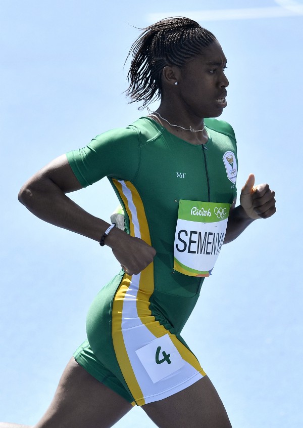 Semenya runs in her 800m preliminary heat in Rio on Wednesday. CREDIT: MARTIN MEISSNER, AP