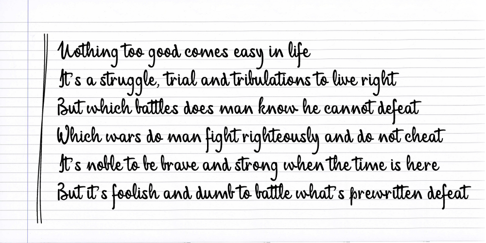 An excerpt from “The Road,” a poem by Alonzo Smith. CREDIT: LOST SOUL, ALONZO SMITH, DYLAN PETROHILOS, THINKPROGRESS