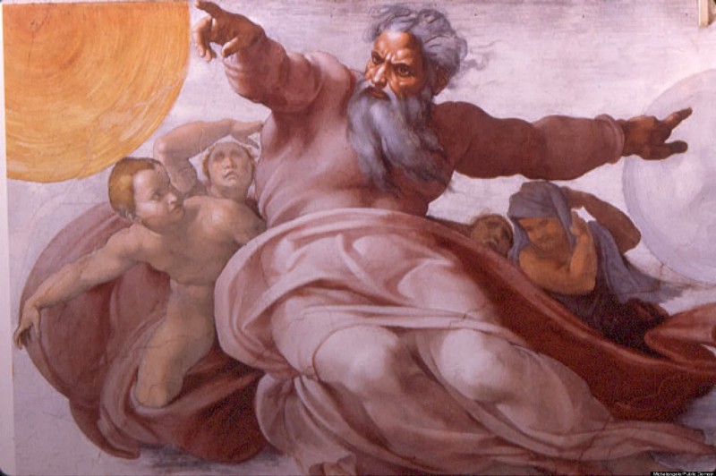 The Wrath of God from Michelangelo’s Sistine Chapel Ceiling