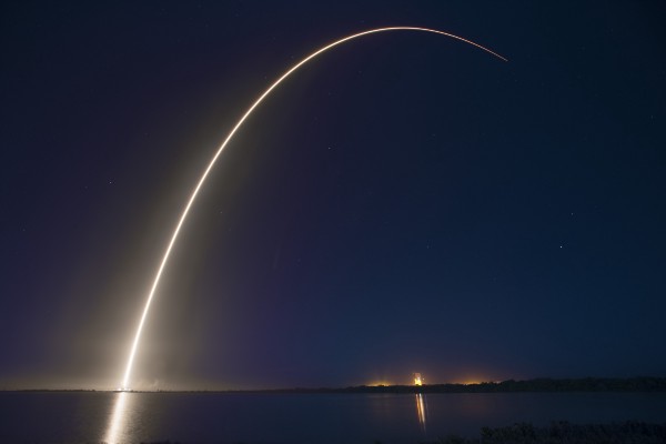 SpaceX’s Falcon 9 rocket delivering satellites to a supersynchronous transfer orbit, launching from Space Launch Complex 40 at Cape Canaveral Air Force Station, Florida on Sunday, March 1, 2015. CREDIT: FLICKR USER SPACEX