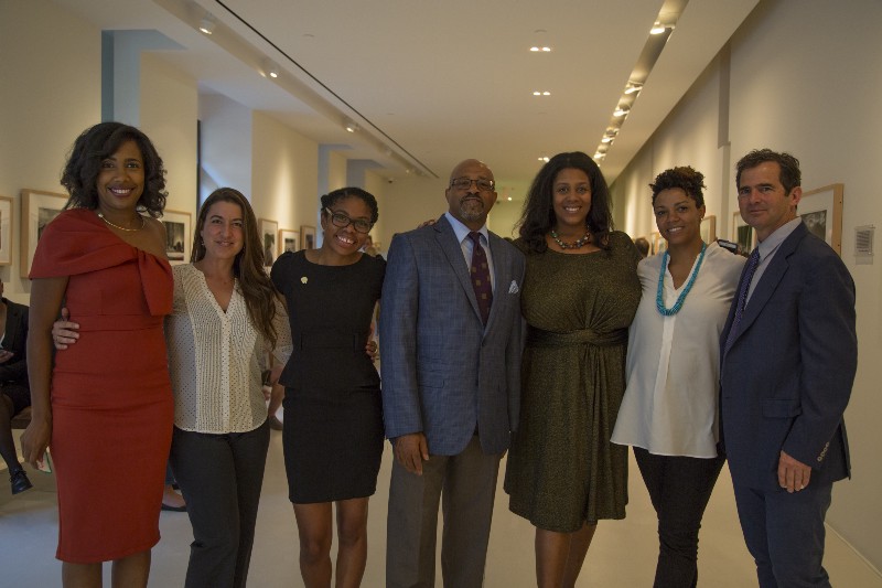 Outdoor Afro officials and staff during the group’s Washington D.C. office openning. From left: Melody Graves, Cyntia Ramaciotti, Brittany Leavitt, Ray Smith, Rue Mapp, Autumn Saxton-Ross, and Graham Chisholm. CREDIT: CREDIT: ALEJANDRO DÁVILA FRAGOSO/THINKPROGRESS