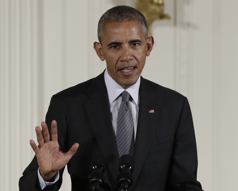 President Barack Obama speaks during a ceremony East Room of the White House, Sept. 22, 2016. CREDIT: AP Photo/Carolyn Kaster