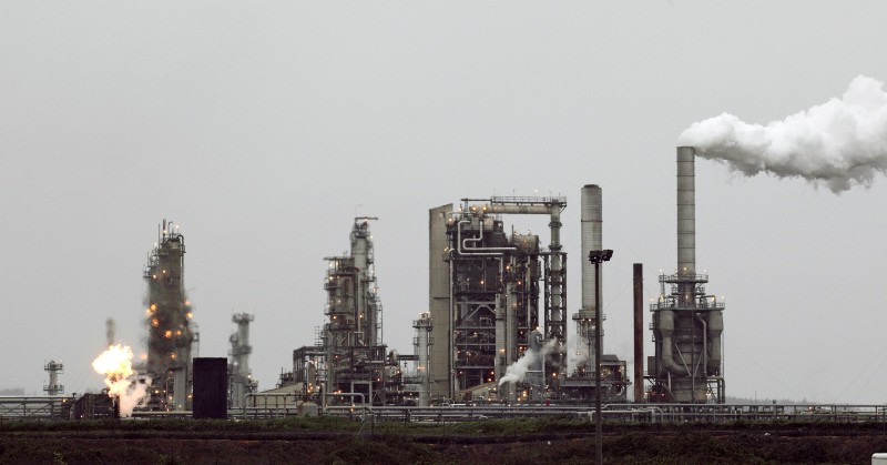 A refinery in Washington that would be taxed under a price on carbon. CREDIT: AP PHOTO/TED S. WARREN, FILE