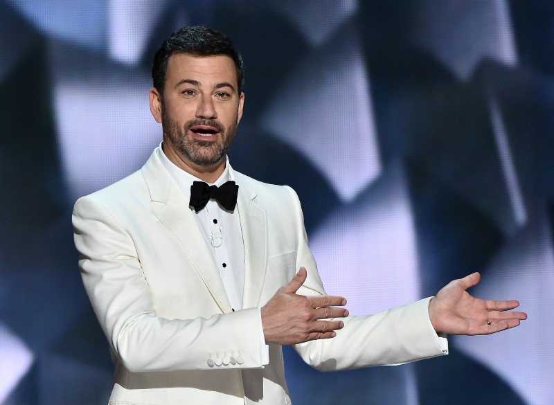 Jimmy Kimmel hosting the 2016 Emmy Awards. CREDIT: VINCE BUCCI/INVISION FOR THE TELEVISION ACADEMY/AP IMAGES