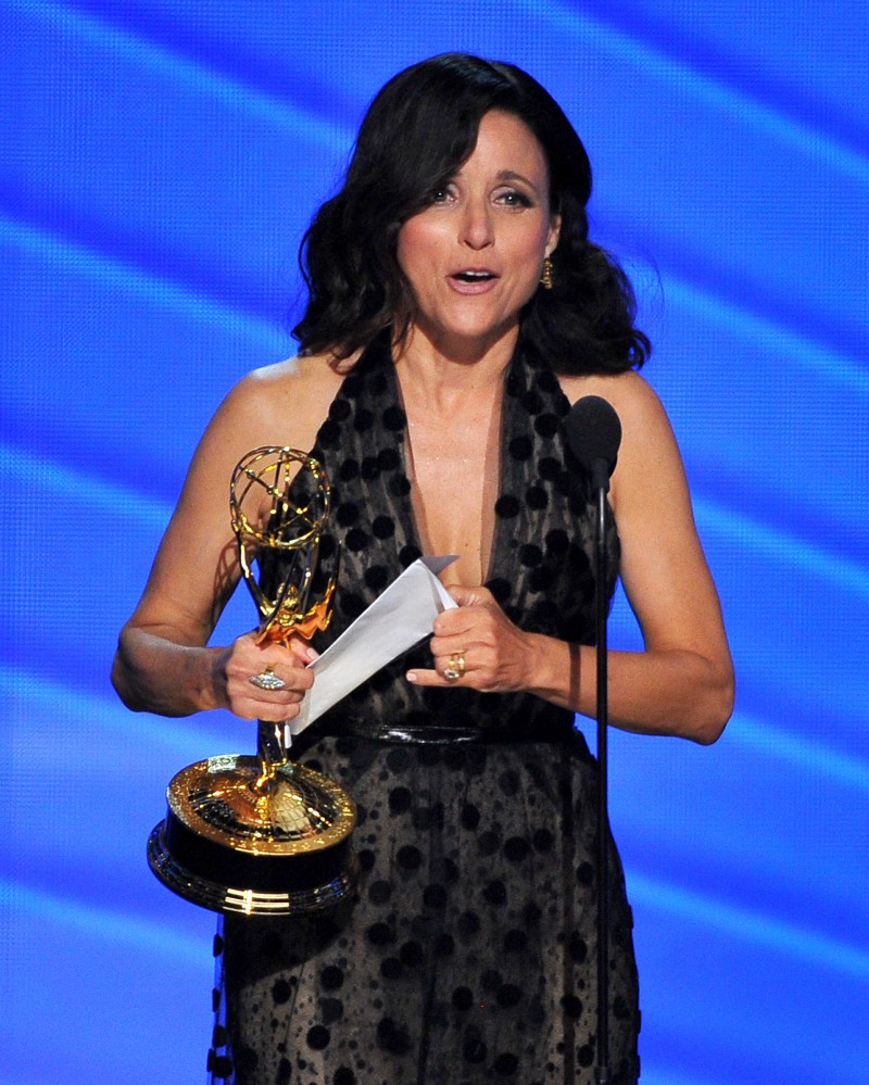 Julia Louis-Dreyfus at the 2016 Emmy Awards. CREDIT: VINCE BUCCI/INVISION FOR THE TELEVISION ACADEMY/AP IMAGES