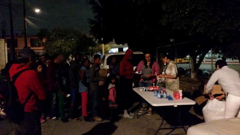 Immigrants, including Haitians, in Tijuana waiting to cross the southern U.S. border. CREDIT: JOHNNY RODRIGUEZ MAGALLANES