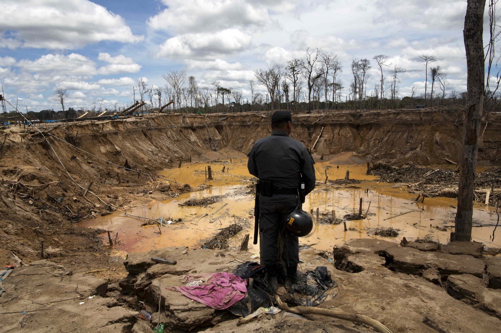 Desecrated jungle in the Peruvian Amazon. CREDIT: AP/RODRIGO ABD