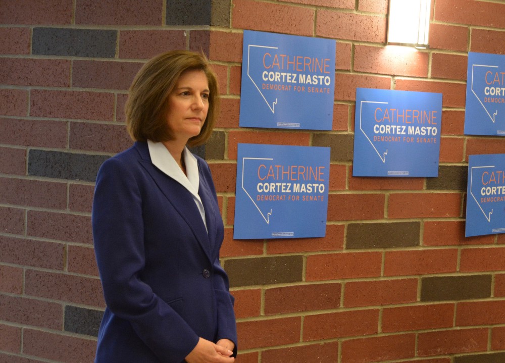Cortez Masto speaks to students on Wednesday, September 28. CREDIT: Kira Lerner