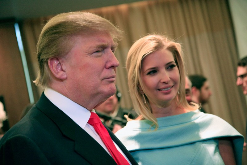 Donald Trump and his daughter Ivanka in 2010. CREDIT: AP Photo/Mark Lennihan