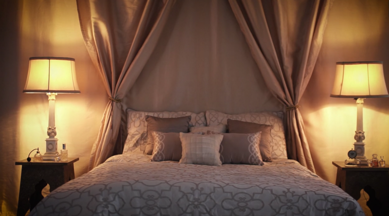 “I wanted to create really nice rooms, that I’d always dreamed of as a production designer.” CREDIT: Alicia Harris/Screengrab