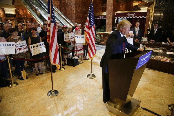 Republican presidential candidate Donald Trump. CREDIT: AP Photo/Julie Jacobson
