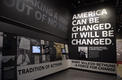Exhibits on display at the National Musuem of African American History and Culture. CREDIT: AP Photo/Susan Walsh