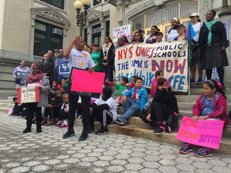 Robert Jackson, lead plaintiff for the Campaign for Fiscal Equity v. State of New York case and former New York City Council member at Yonkers City Hall. CREDIT: Courtesy of Alliance for Quality Education New York.