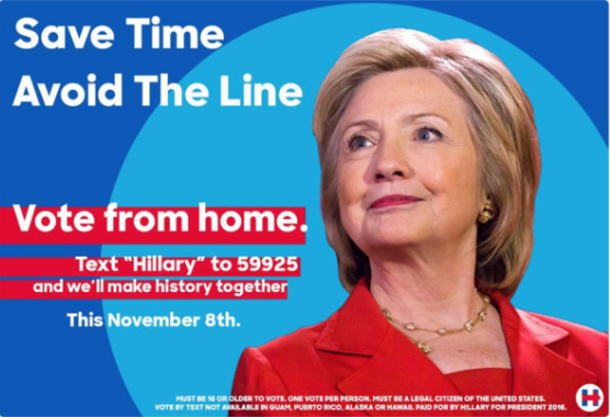 One of the fake campaign ads that made the rounds on Twitter.