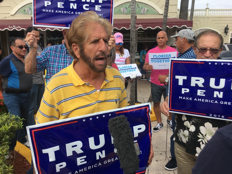 Miguel Saabra says he’ll be voting for Trump. CREDIT: Kira Lerner