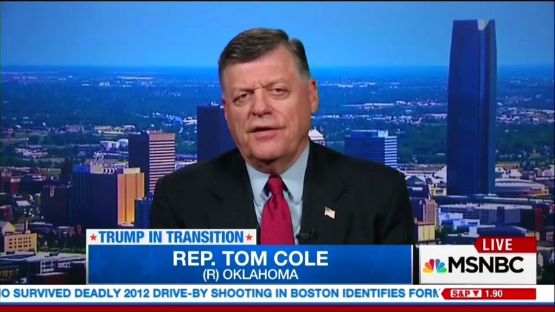 Rep. Tom Cole (R-OK) CREDIT: MSNBC