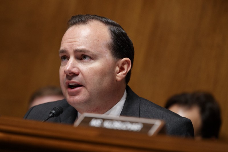 Sen. Mike Lee (R-UT). CREDIT: AP Photo/Evan Vucci