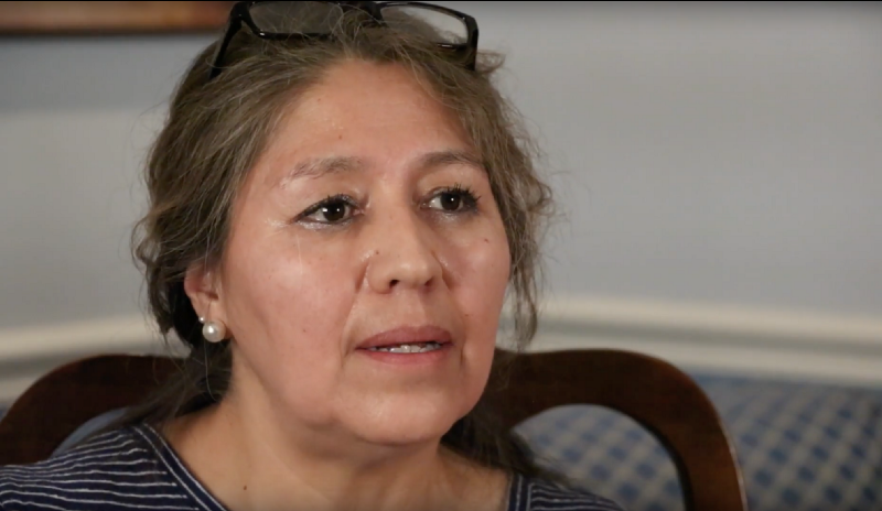 “Somebody had to be strong in the family and I knew that I had to be the one because I’m the mother,” said Giovanna Uria.” CREDIT: Katelyn Marmon/ThinkProgress