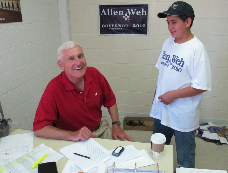 CSI Aviation CEO Allen Weh during his unsuccessful gubernatorial run. CREDIT: AP Photo/Tim Korte