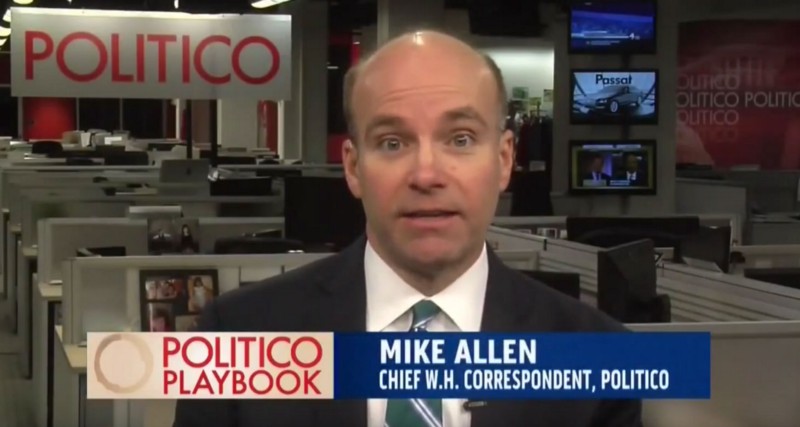 Allen, co-founder of Axios, during his days at Politico. CREDIT: MSNBC screengrab