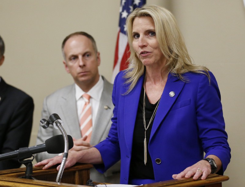 Oklahoma state Sen. A.J. Griffin, March 31, 2015. CREDIT: AP Photo/Sue Ogrocki