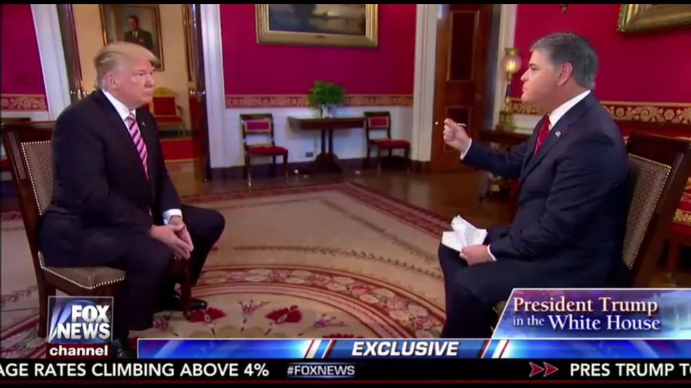 Trump and Hannity team up on Fox News to discredit journalism