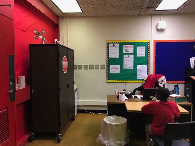 A student sits in the BIC room. CREDIT: CASEY QUINLAN