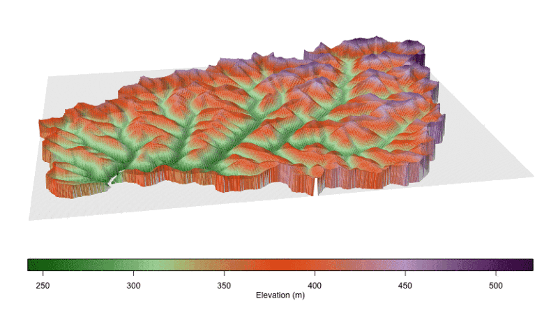 A visualization of mountaintop removal. CREDIT: Matthew Ross, Duke University