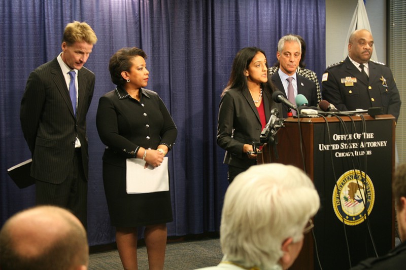 Head of DOJ Civil Rights Division Vanita Gupta says Chicago‘s Black and Latino communities have been burdened by abuses within the Chicago Police Department. CREDIT: Cassie Chew