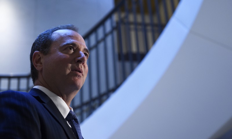 Rep. Adam Schiff, D-Calif. speaks to reporters on Capitol Hill in Washington, Wednesday, Jan. 6, 2016, during a break in the committee’s closed-door hearing. CREDIT: AP Photo/Susan Walsh