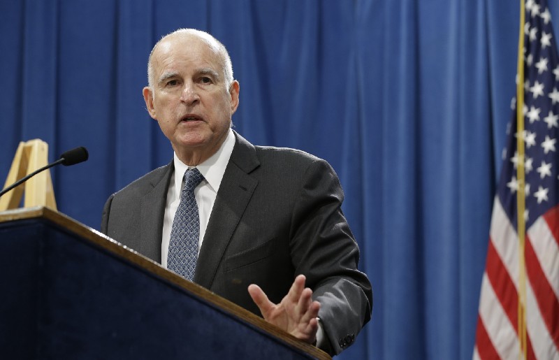 California Governor Jerry Brown (D). CREDIT: AP Photo/Rich Pedroncelli, file