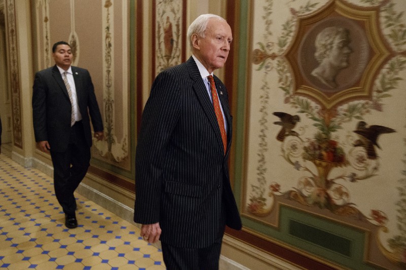 Sen. Orrin Hatch (R-UT) CREDIT: AP Photo/Evan Vucci