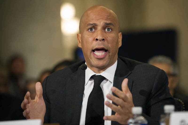 *Sen. Cory Booker, D-N.J., testifies on Capitol Hill in Washington, Wednesday, Jan. 11, 2017, at the second day of a confirmation hearing for Attorney General-designate, Sen. Jeff Sessions, R-Ala., before the Senate Judiciary Committee. CREDIT: AP Photo/Cliff Owen