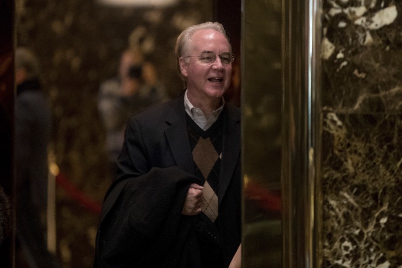 Rep. Tom Price (R-GA) arriving at Trump Tower. CREDIT: AP Photo/Andrew Harnik