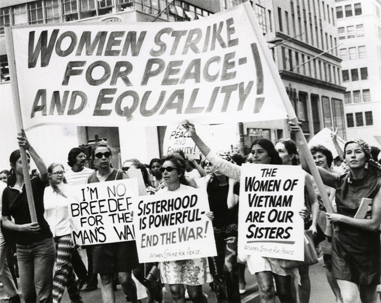 American women strike and march in 1970. CREDIT: Eugene Gordon Photograph Collection, New-York Historical Society