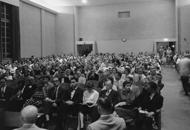 In 1958, the Warren County, Va., PTA voted down a resolution to request the school board and county supervisors to ask Gov. Lindsay Almond to reopen the school. Approved, however was the appointment of a citizens’ committee to consider plans for interim schooling. (AP Photo)