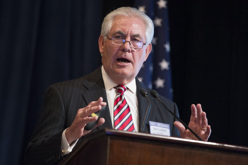 Secretary of State nominee and former Exxon CEO Rex Tillerson. CREDIT: AP Photo/Evan Vucci