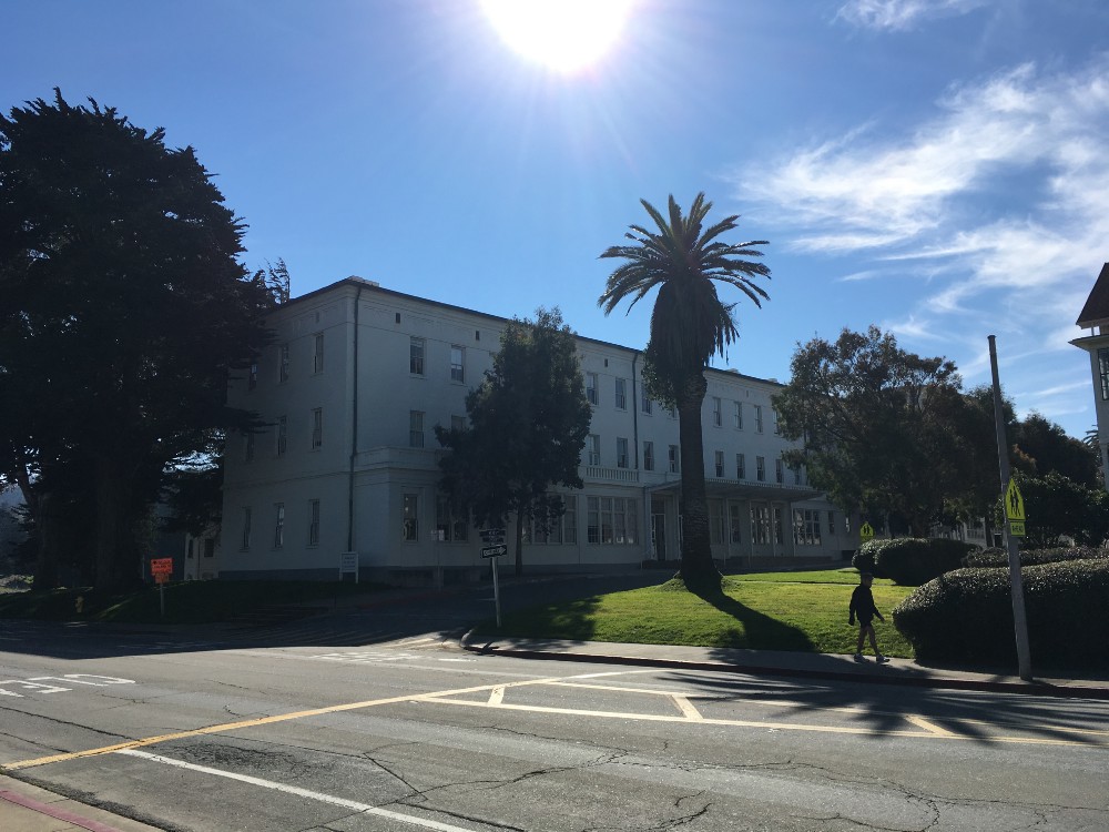 Building 35 was used as the headquarters for the Western Defense Command during World War II. CREDIT: Esther Yu Hsi Lee