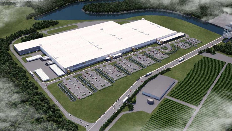 A rendering of SolarCity’s gigafactory in Buffalo, New York. CREDIT: SolarCity.