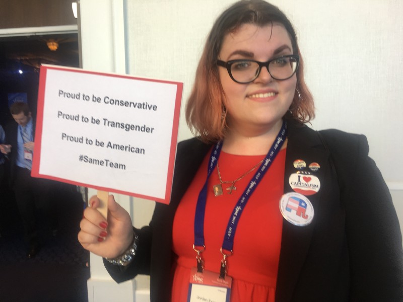Jordan Evans at CPAC. CREDIT: Kira Lerner